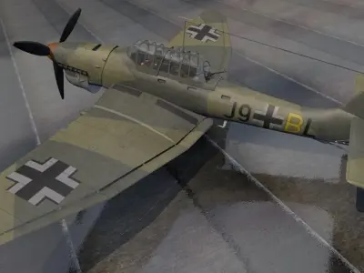 Junkers Ju-87C Stuka 3D model