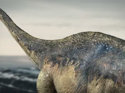 argentinosaurus Rigged 3D model Low-poly 3D model