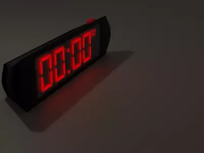 Alarm clock Free low-poly 3D model purchase