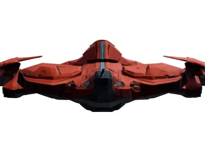 SciFi Starfighter Spaceship Highpoly 3D model