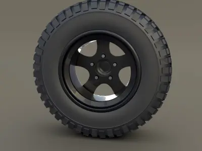Offroad Alloy Wheel MUD 3D model