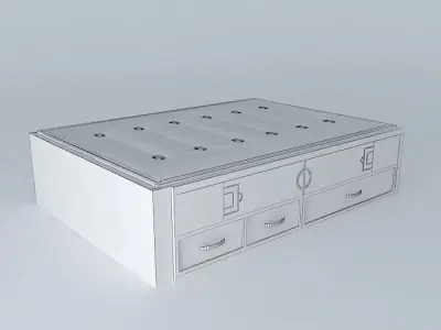 krister bed 2 Free 3D model