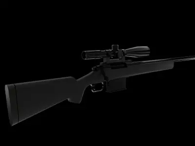 Bounty Hunter Sniper Rifle Free 3D model