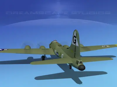 Boeing B-17F Flying Fortress HP V04 3D model