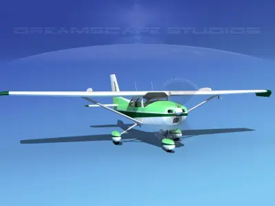 Cessna 172 Skyhawk STOL V07 3D model