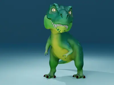 D Rex Free low-poly 3D model