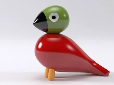 Songbird toy bird 3D model