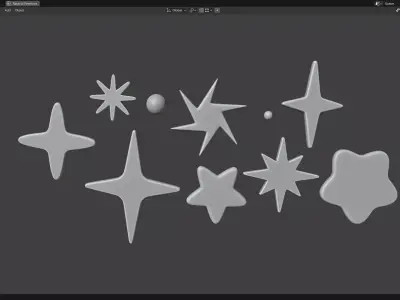 Cartoon Star PACK 3D print model