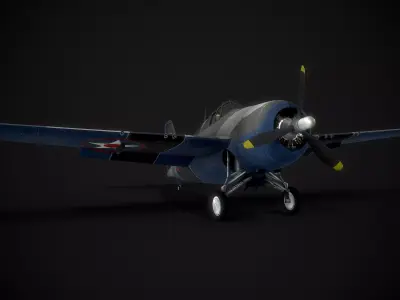 WW2 Grumman F4F Wildcat 3D model