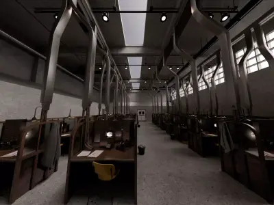 1984 Ministry of Truth  3D Model Set 3D model
