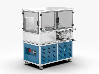 Automatic Horizontal Chamfering Rough Turning Machine 3D model