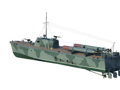 D3 soviet motor torpedo boat 3D model