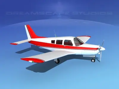 Piper Turbo Arrow 240 V06 3D model