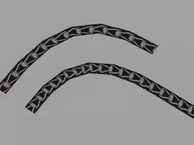 Chain Lowpoly Texture Low-poly 3D model