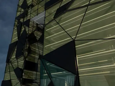 Futuristic Skyscraper 4 3D model