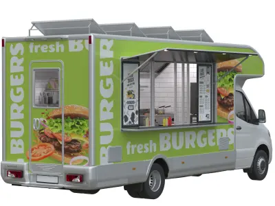 Food Truck Sprinter 3D model