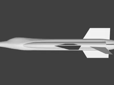 X15 jet Free 3D model