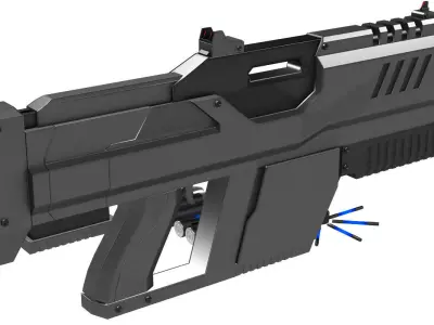 Plasma Grenade Launcher 3D model