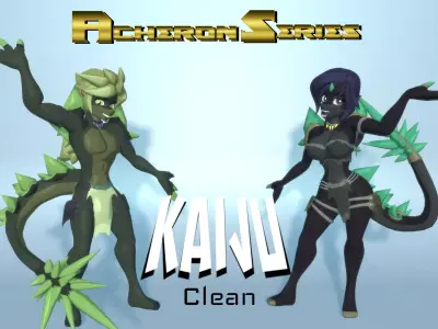 Acheron Kaiju Clean Low-poly 3D model