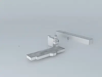 Clock and Church of San Rafael 3D model