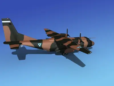 Casa CN-235 Botswana Defence Force 3D model