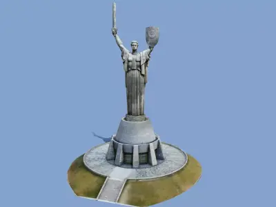 3D - The Motherland Monument - Kyiv Ukraine - usdz gltf obj 3D model