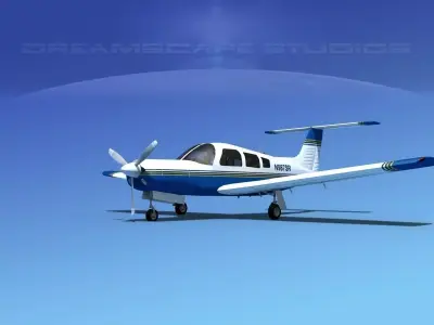 Piper PA-28R-201 Arrow III V16 3D model