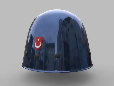 Military Helmet Low-poly 3D model 5