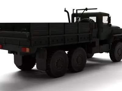 1982 Am General M939 Rigged Military Truck 3D Model  3D model