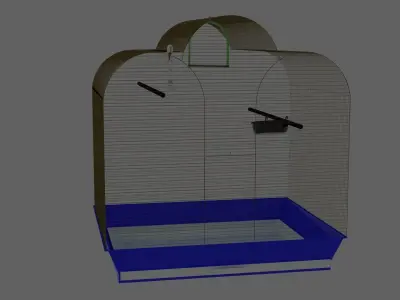 Bird Cage Free low-poly 3D model