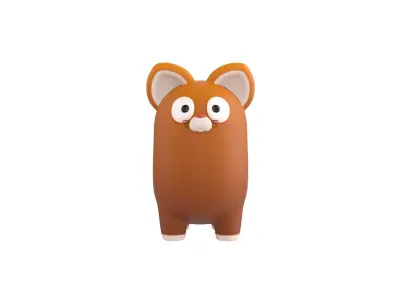 Cat Character 002 3D model