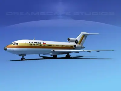 Boeing 727-100 Ladeco 3D model