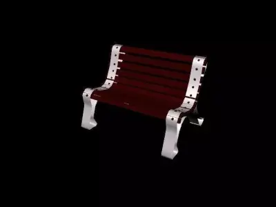 Garden Bench Free low-poly 3D model purchase