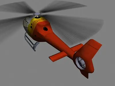 Colibri V2 Helicopter Low-poly 3D model