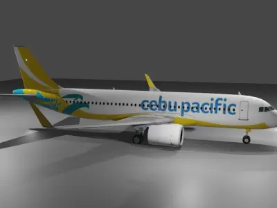 Airbus a320neo Multilivery pack 4 liveries Low-poly 3D model