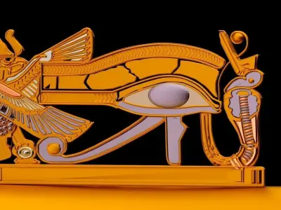  Ancient Egypt -Eye Of Horus Low-poly 3D model