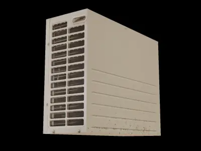 Low poly Air Conditioner Unit 2 Low-poly 3D model