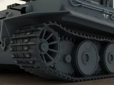 Char Tiger1-ausf-e 3D model