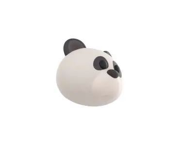 Prop146 Panda Head 3D model