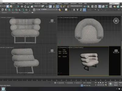 Classicon Bibendum Armchair Free low-poly 3D model