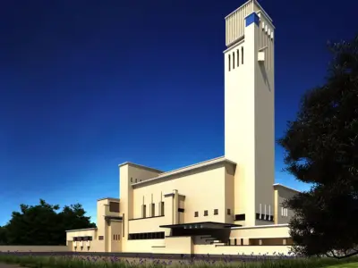 Photorealistic Commercial Office Building Collection 3D model