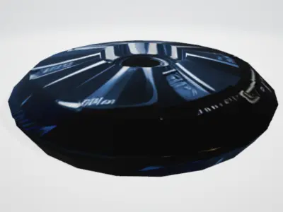 Flying Saucer UFO Ovni Spaceship Low-poly 3D model