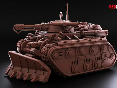 Armored Flamethrower - Imperial Force 3D print model