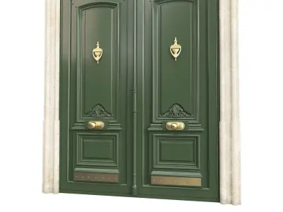 Entrance classic door 97 3D model