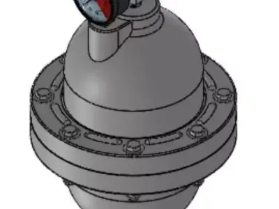 BLACOH CT2420V Pulsation Dampeners Free 3D model