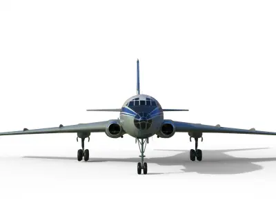 Tupolev Tu-104 3D model