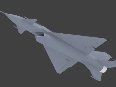 Mikoyan-Gurevich Ye-8 mig-23 3D print model