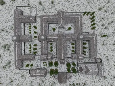 Historical church-Ancient church-Temple 3D model