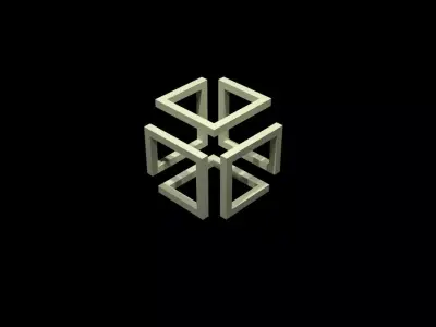 illusion cube table  Free 3D model