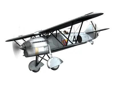 Fiat CR 32 - Italy Air Force - Gruppo Baleari 3D model